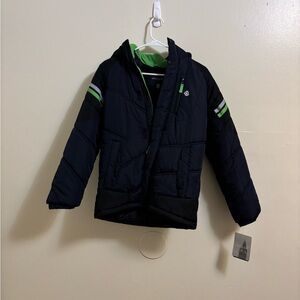 London Fog Dark Blue  Jacket with Green Lining